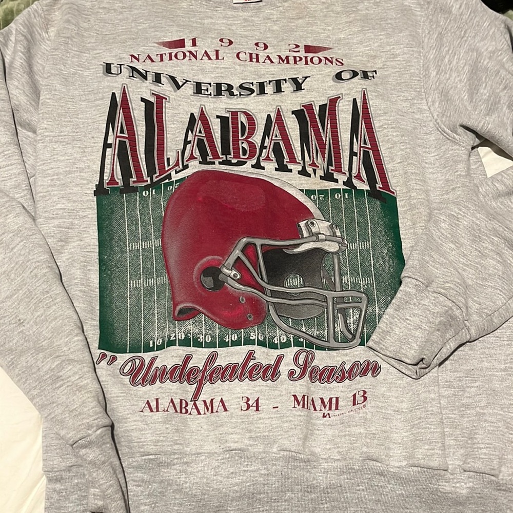 University of Alabama Grey Crew Neck